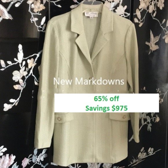🐢 St John lime green jacket. *New Markdowns, 65%